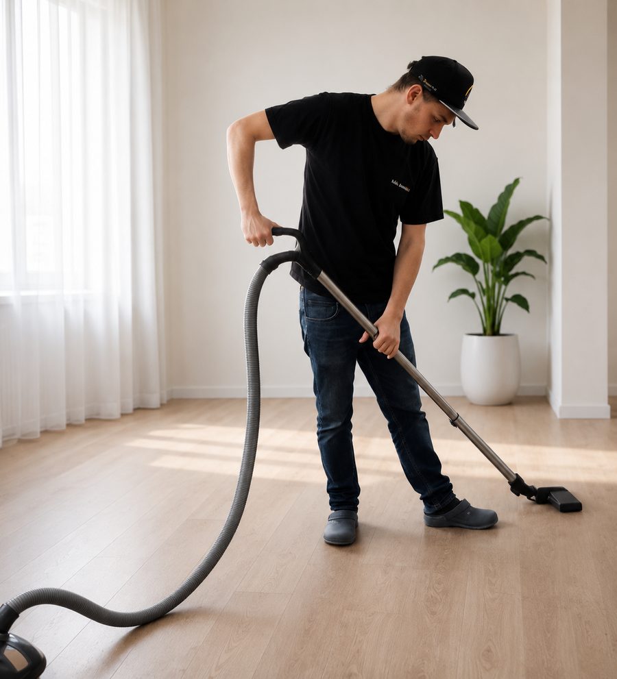 Reinigung eines Wohnraums